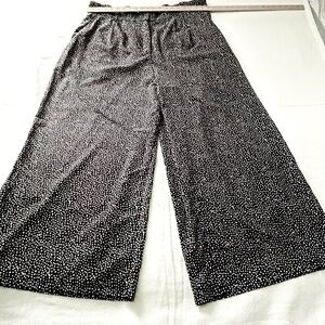 eShakti High Waist Black & White Trouser Size 22